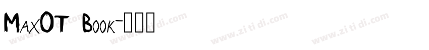 MaxOT Book字体转换